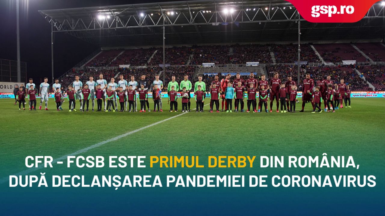 Derby la reluarea Ligii 1! Totul despre CFR Cluj - FCSB, meciul care îi poate scoate pe roș-albaștri din lupta pentru titlu
