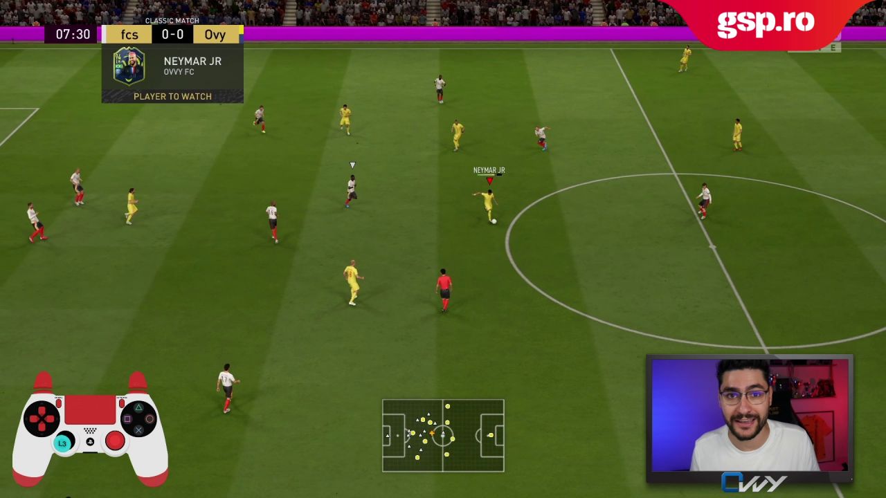  Ovidiu Pătrașcu, tutoriale FIFA20 pe GSP.ro » Episodul 8: Pasa prin care poți evita fundașul advers