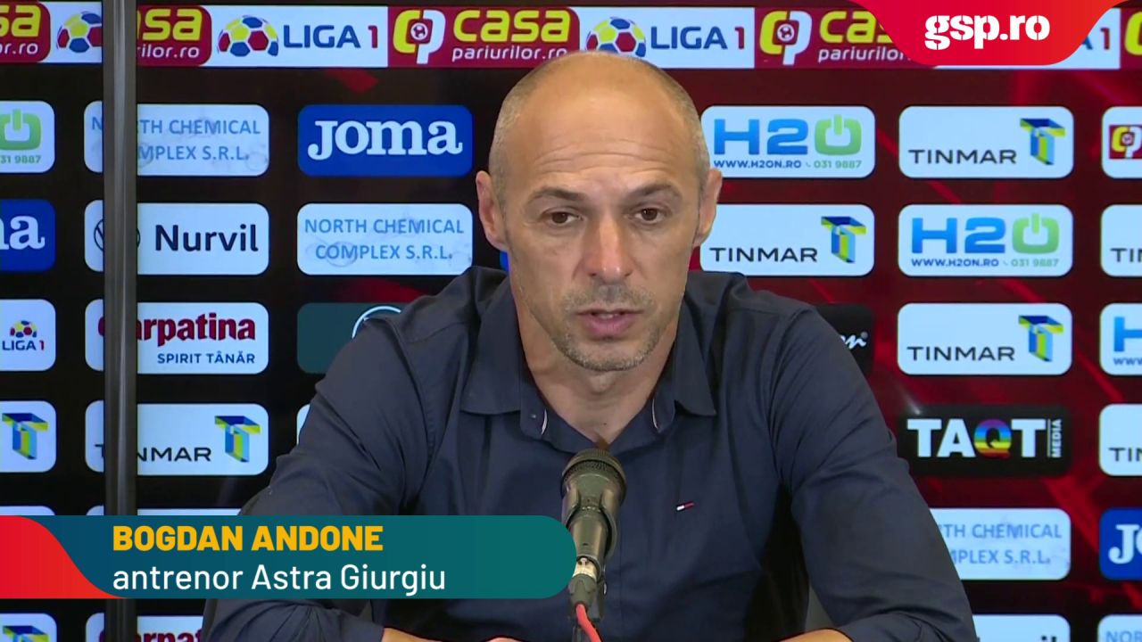 Astra Giurgiu - FCSB 3-2 // Bogdan Andone: „Am fi vrut să jucăm în Europa!”