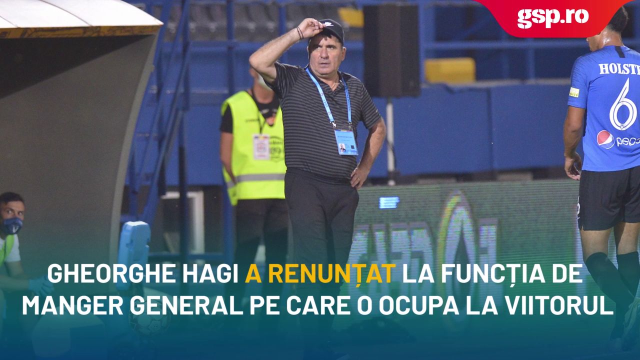 Gheorghe Hagi și-a dat demisia de la Viitorul! Anunțul oficial al clubului