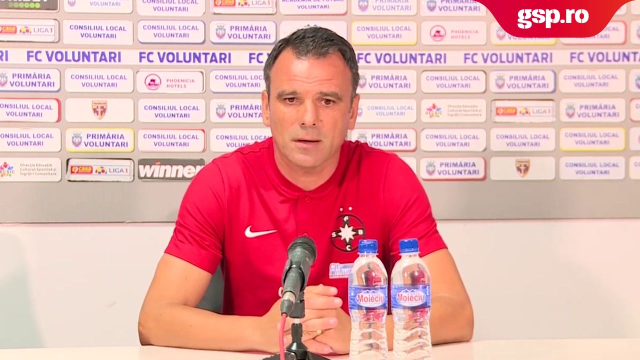  FC Voluntari - FCSB 2-1 // Toni Petrea: „Starea gazonului ne-a afectat foarte mult jocul”