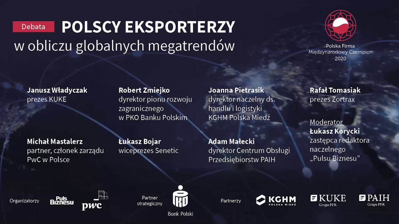 Debata "Polscy eksporterzy w obliczu globalnych megatrendów"